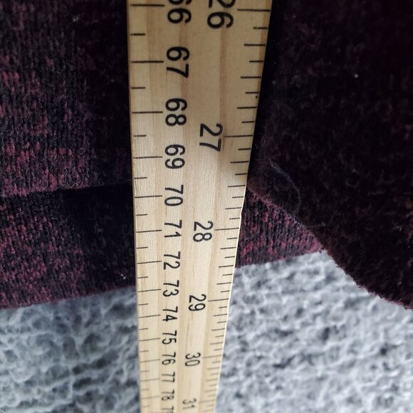 Old Navy Sweater Men Size L Burgundy Red Sweater Fleece Quarter Zip Pullover - Picture 5 of 9